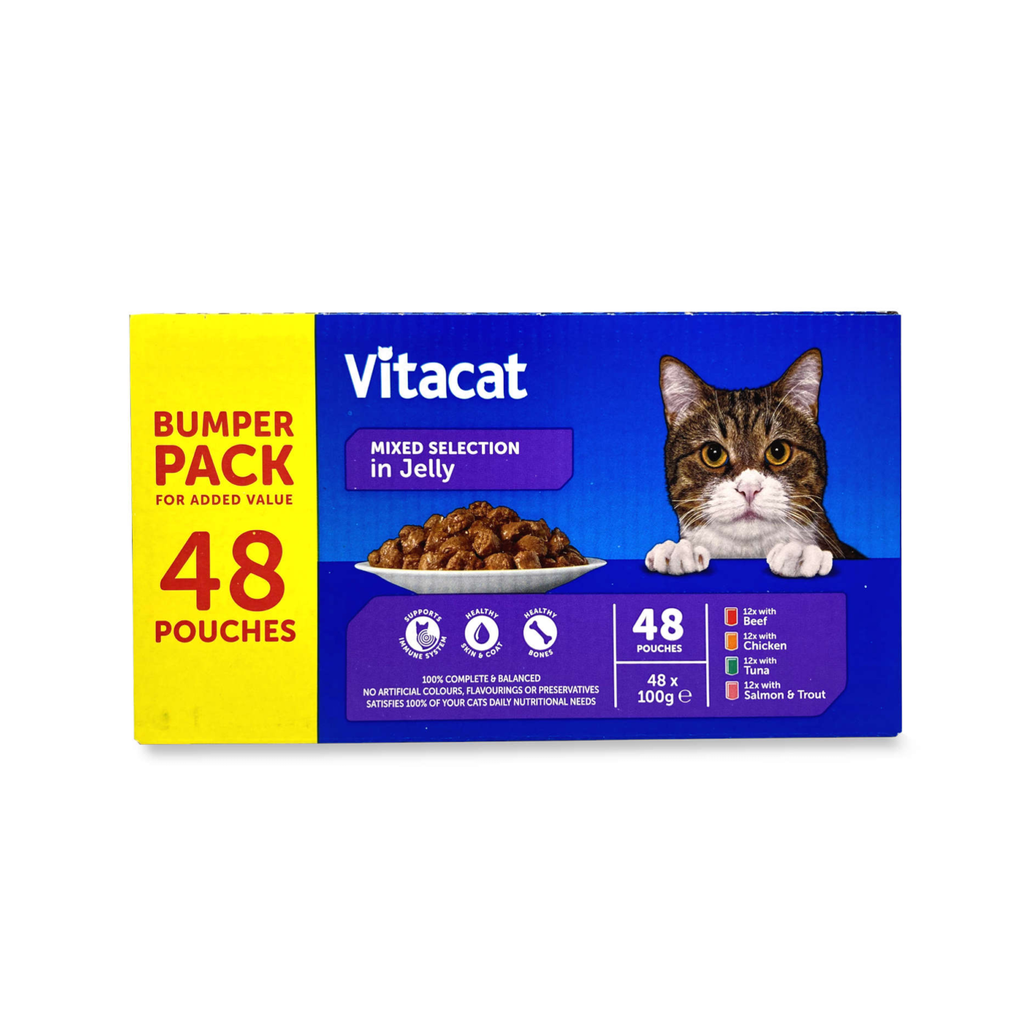 Vitacat Pouch Bumper Pack 48 X 100g